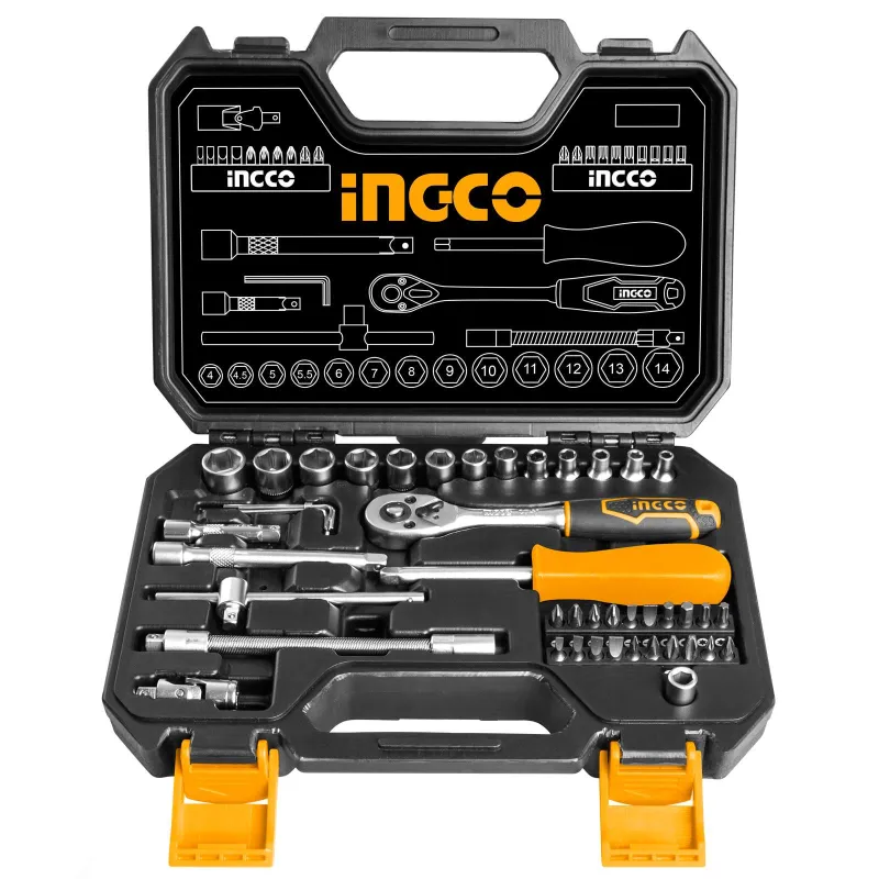 Набор инструментов Ingco Industrial HKTS14451, 45 предметов_1