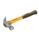 Молоток-гвоздодёр 450 гр с фиберглассовой рукояткой Ingco HCH80816_1