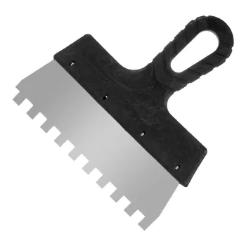 Изображение товара Шпатель зубчатый 10х10 мм 200 мм для плитки и керамогранита Изображение товара Шпатель зубчатый 10х10 мм 200 мм для плитки и керамогранита