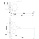 Смеситель для ванны и душа Lemark Luna LM4112C_2