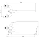 Смеситель для ванны и душа Lemark Swan LM5451BG_2