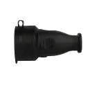 Розетка с защитной крышкой каучук переносная IP44 16А 250В_2