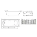 Стальная ванна с отверстиями для ручек BLB UNIVERSAL HG 170х70 B70H (без ножек)_2