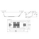 Стальная ванна с отверстиями для ручек BLB UNIVERSAL HG 150х70, B50H (без ножек)_2