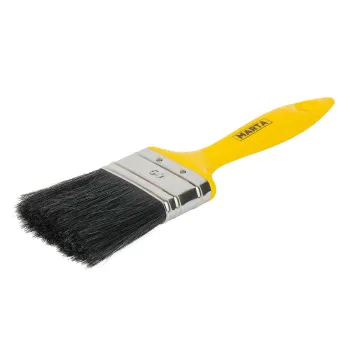 Изображение товара Кисть флейцевая 50 мм черная смешанная щетина Профи Marta Изображение товара Кисть флейцевая 50 мм черная смешанная щетина Профи Marta