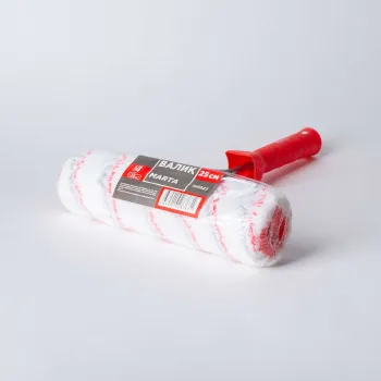 Изображение товара Валик с ручкой 250мм полиамид, ядро 47мм, ворс 20мм, бюгель 8мм Marta Изображение товара Валик с ручкой 250мм полиамид, ядро 47мм, ворс 20мм, бюгель 8мм Marta