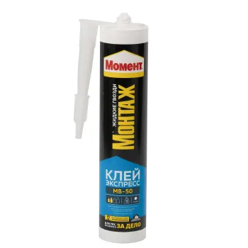 Изображение товара Клей монтажный акриловый белый Момент МВ-50 для внутренних работ 400 гр Изображение товара Клей монтажный акриловый белый Момент МВ-50 для внутренних работ 400 гр