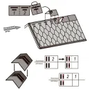 Черепица коньково-карнизная Docke Standard коричневый 22 м карниз/11 м конек_4