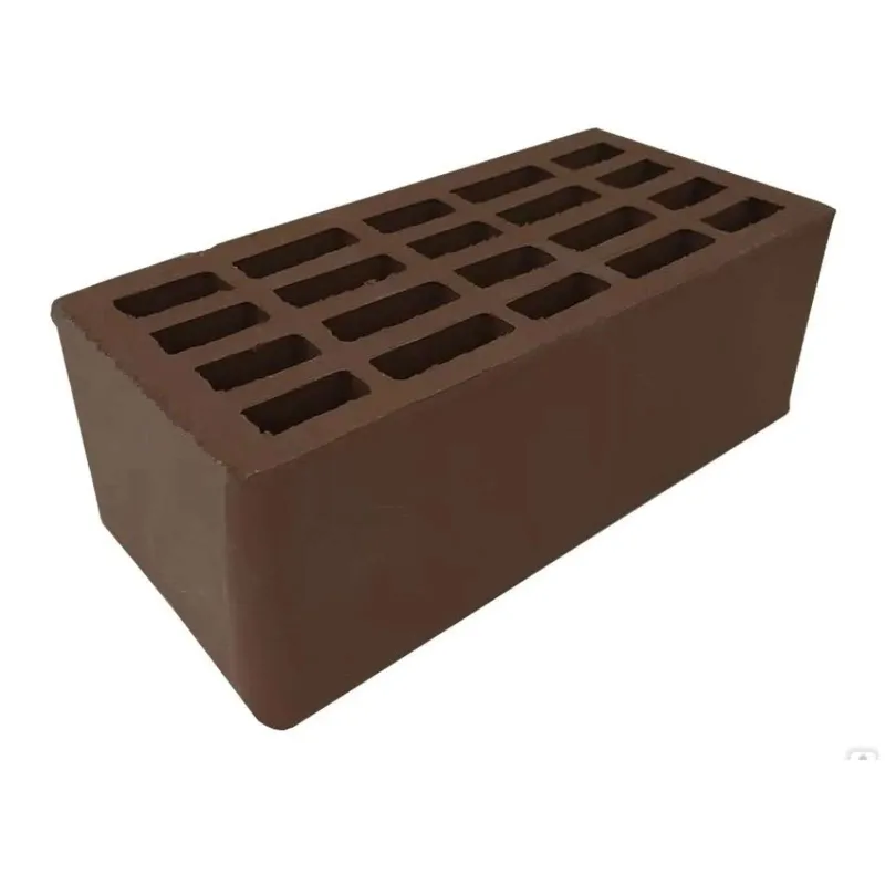 Кирпич облицовочный одинарный пустотелый М150 шоколад На Закаменной_1