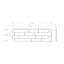 Панель фасадная Docke Stein 400х1098мм янтарная_2