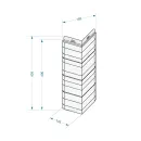 Угол наружный Docke Stein 145х145х400мм янтарный_2