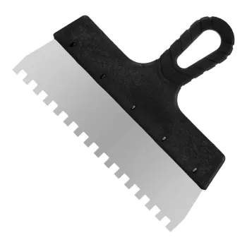 Изображение товара Зубчатый шпатель 8x8 мм 250 мм для нанесения клея и шпаклевки Изображение товара Зубчатый шпатель 8x8 мм 250 мм для нанесения клея и шпаклевки