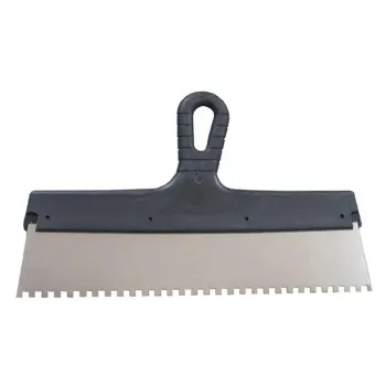 Изображение товара Шпатель зубчатый 8х8 мм 350 мм для укладки плитки и камня Изображение товара Шпатель зубчатый 8х8 мм 350 мм для укладки плитки и камня