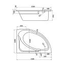 Ванна акриловая Santek - Гоа 150х100 см правая 1WH112032_2