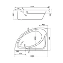 Ванна акриловая Santek - Гоа 150х100 см левая 1WH112033_2