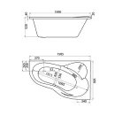 Ванна акриловая Santek - Ибица XL 160х100 см правая 1WH112037_2