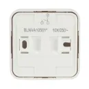 Выключатель двухклавишный накладной Blanca белый IP20 Systeme Electric_4