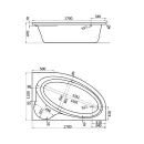 Ванна акриловая Santek - Эдера 170х110 см правая 1WH111994_2