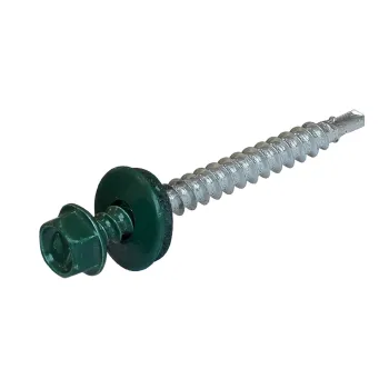 Изображение товара Саморез кровельный 4,8х50мм зеленый (RAL 6005) Изображение товара Саморез кровельный 4,8х50мм зеленый (RAL 6005)