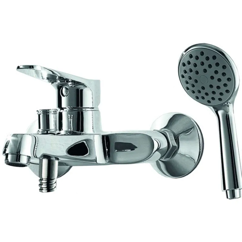 Смеситель Bravat Eco для ванны с коротким изливом с аксессуарами F6111147C-B_1