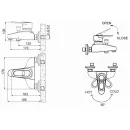 Смеситель Bravat Loop для ванны c коротким изливом F6124182CP-01-RUS_2