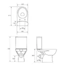 Унитаз-компакт Cersanit Parva New Clean On S-KO-PA011-3/6-CON-DL-W_4