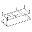 Монтажный комплект Roca к ванне Becool 180Х80 см_1