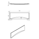 Панель для ванны фронтальная Cersanit Vrgo 170см_3