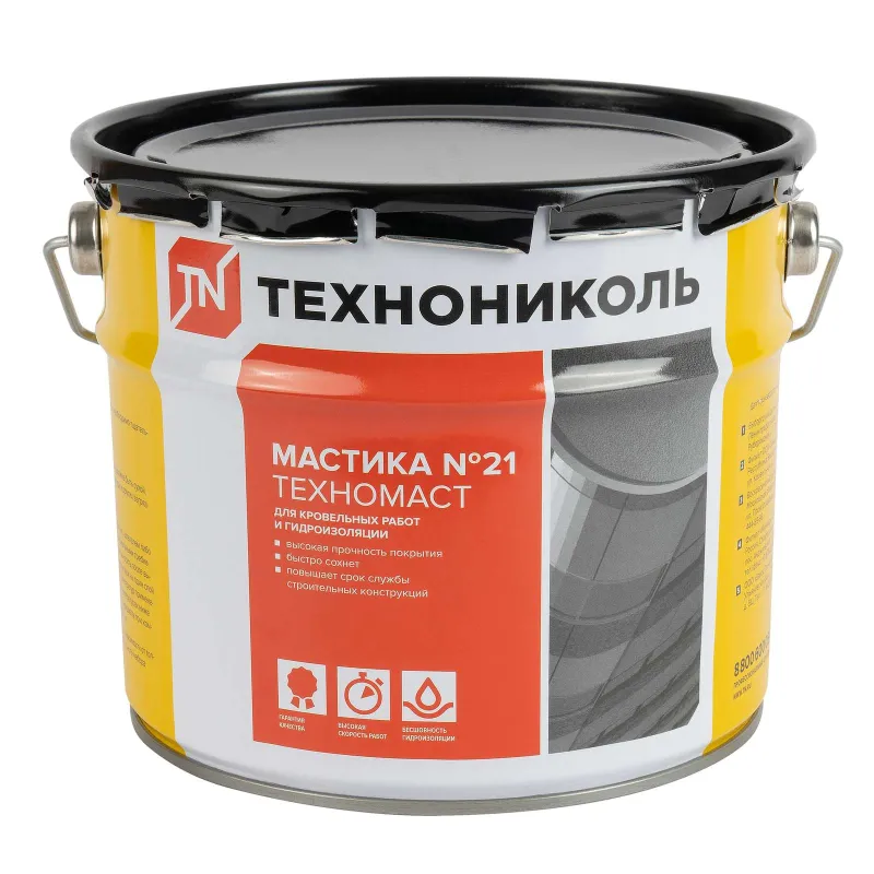 Мастика битумно-полимерная кровельная Технониколь Техномаст №21 3кг_1