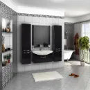 Зеркало Акватон Ария 80 чёрный глянец (1A141902AA950)_2