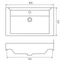 Раковина Сантек Тигода 80 (1WH302084)_2