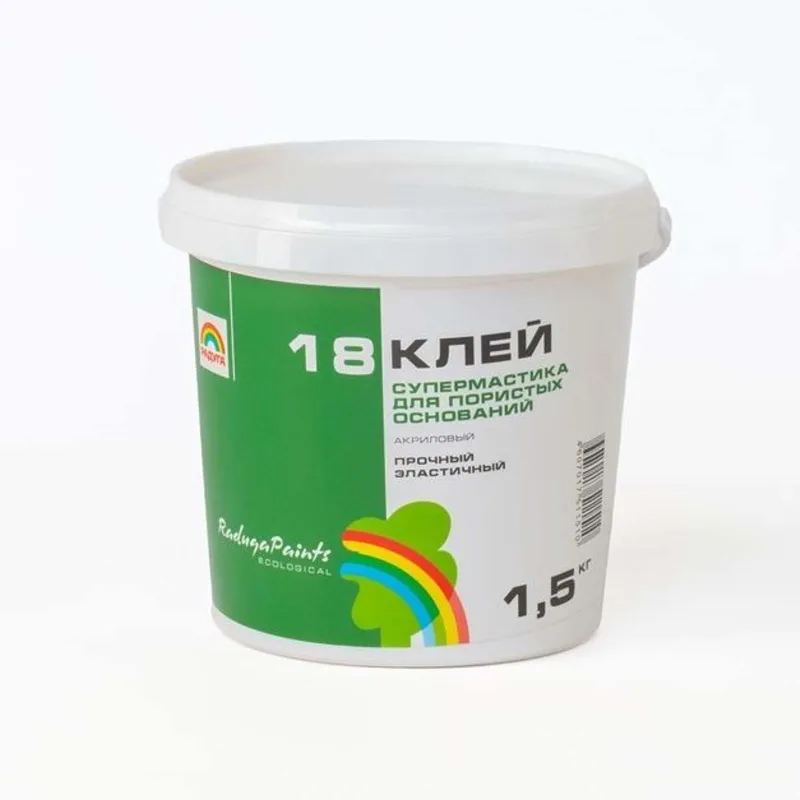 Клей акриловый Радуга-18 Супермастика 1,5 кг_1