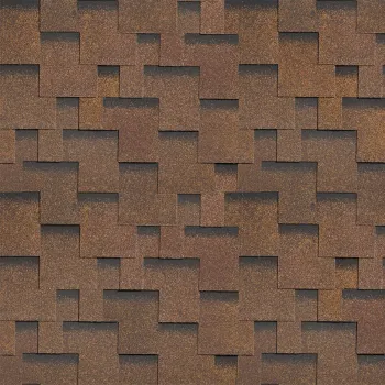 Изображение товара Гибкая черепица Технониколь Фокстрот Дуб однослойная для кровли Изображение товара Гибкая черепица Технониколь Фокстрот Дуб однослойная для кровли