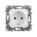 Механизм розетки одноместный с заземлением Etika белый IP20 Legrand_2