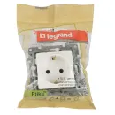 Механизм розетки одноместный с заземлением Etika белый IP20 Legrand_4