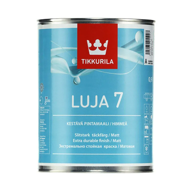 Краска интерьерная для влажных помещений Luja матовая 0,9л Tikkurila_1