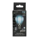 Лампа светодиодная Gauss Filament 9Вт E14 нейтральный белый свет 4100K шар_3