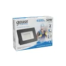 Прожектор светодиодный уличный 50Вт 6500К IP65 холодный белый свет Gauss_3