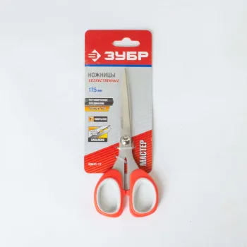 Изображение товара Ножницы хозяйственные Зубр Мастер 40441-17, 175 мм с эргономичными ручками Изображение товара Ножницы хозяйственные Зубр Мастер 40441-17, 175 мм с эргономичными ручками