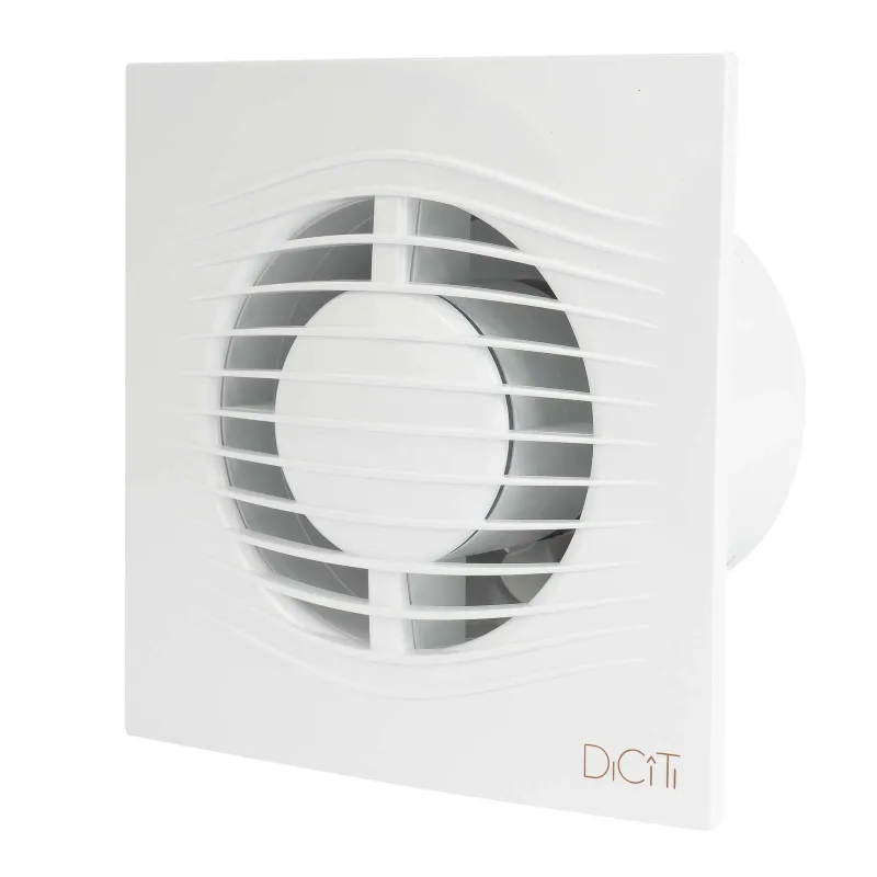 Вентилятор вытяжной D100 25дБ, 90м³/ч, с обратным клапаном SILENT Slim 4C DiCiTi белый_1