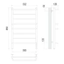 Полотенцесушитель Евромикс П8 500х850 Электро quick touch_4
