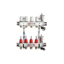 Коллекторная группа Valtec 1" евроконус 3/4" на 5 выходов с расходомерами_1