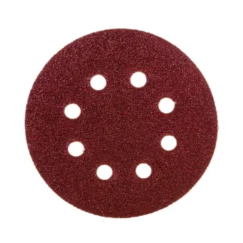 Изображение товара Круг абразивный Matrix Р80 на ворсовой подложке 150 мм перфорированный Изображение товара Круг абразивный Matrix Р80 на ворсовой подложке 150 мм перфорированный