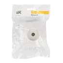 Розетка ТВ оконечная Кварта белая IP20 IEK_6