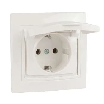 Изображение товара Розетка односторонняя с заземлением IEK Кварта IP20 встроенная Изображение товара Розетка односторонняя с заземлением IEK Кварта IP20 встроенная