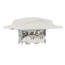 Розетка одноместная с заземлением с крышкой Кварта белая IP20 IEK_4