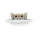 Выключатель двухклавишный с подсветкой Кварта белый IP20 IEK_5