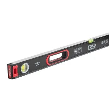 Изображение товара Уровень Yoko Professional 100 см магнитный 3 ампулы для стройки Изображение товара Уровень Yoko Professional 100 см магнитный 3 ампулы для стройки