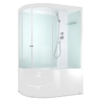 Изображение товара Душевая кабина Domani-Spa Delight Slim 128 R с высоким поддоном 120x80 и матовыми стеклами Изображение товара Душевая кабина Domani-Spa Delight Slim 128 R с высоким поддоном 120x80 и матовыми стеклами