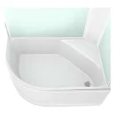 Душевая кабина Domani-Spa Delight Slim 128 R высокий поддон 120х80х218 см матовые стекла_3